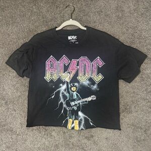 AC/DC Black Tee with Vibrant Graphic